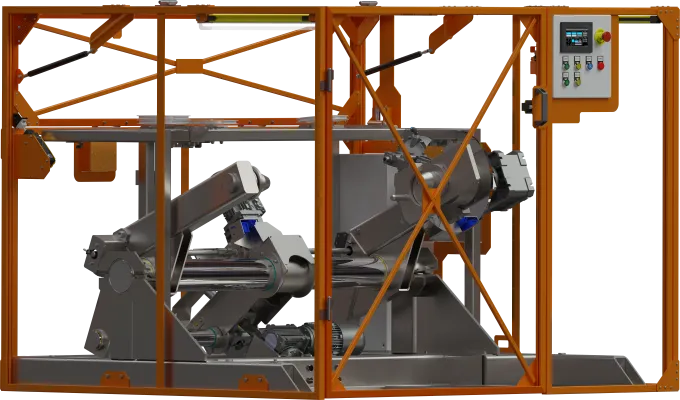 Odwijarka [urządzenie zdawcze] UZ-800 dla szpul o średnicy 800. 