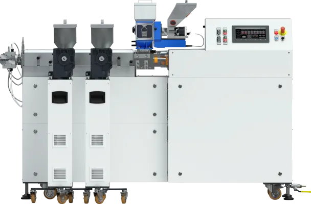 Wytłaczarka laboratoryjna LE-2CC 2x20 mm.