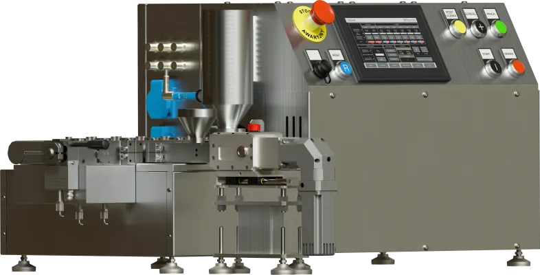 Miniaturowa wytłaczarka dwuślimakowa LEM-2CF 2x12mm