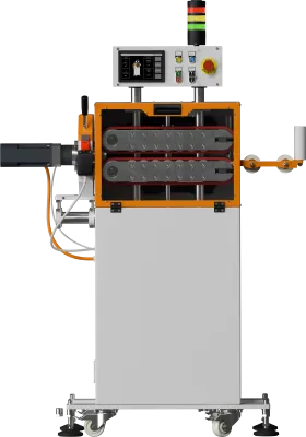 Odciąg gąsienicowy z programowanym nożem obrotowym OG-400/N-200.