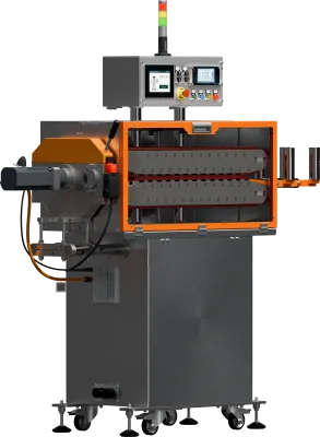 Odciąg gąsienicowy z programowanym nożem obrotowym OG-600/N-200.