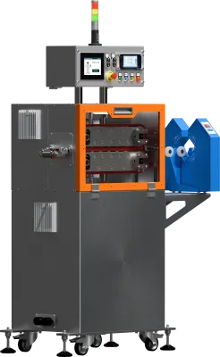 Odciąg gąsienicowy OG-400 z laserowym dwuosiowym pomiarem średnicy.