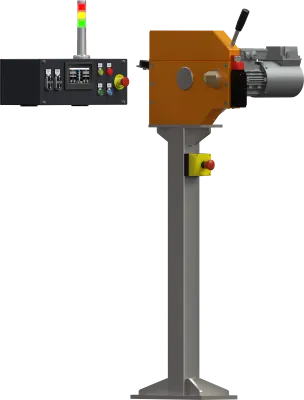 Programowany nóż obrotowy N 200 z panelem sterowania.