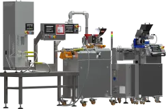 Stanowisko do wtrysku kształtek do badań z wytłaczarkami dwuślimakowymi: stożkową LEC- 2CC 5-20 ml i opcjonalnie równoległą LE 2CC 2x12 mm.