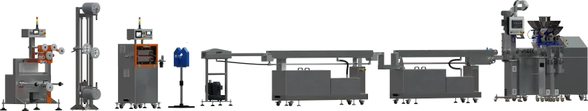 Linia do produkcji filamentu kompozytowego z wytłaczarką dwuślimakową fi 2x24mm. Linia do produkcji filamentu kompozytowego z wytłaczarką dwuślimakową fi 2x24mm.