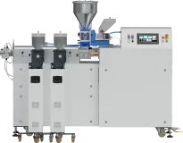 Wytłaczarka laboratoryjna LE-2CC 2x24 mm z dwoma podajnikami bocznymi (side feeder).