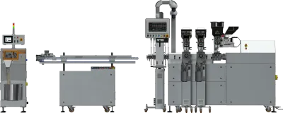 Laboratoryjna linia do granulacji z wytłaczarką 2x24 mm ( chłodzenie powietrzne)-1.
