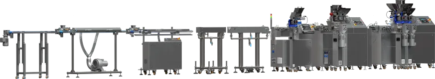 Przykłady urządzeń, które mogą być wykorzystane do konfigurowania linii laboratoryjnych z wytłaczarkami dwuślimakowymi do wytwarzania filamentów oraz innych profili.