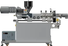 Wytłaczarka jednoślimakowa do żywności LEF-1S 45 mm wyposażona w termostatowany moduł cięcia przy głowicy-1.