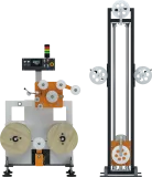 Nawijarka dwuwrzecionowa z układaczem mechanicznym Uhing i magazynem filamentu 40m.