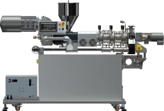Wytłaczarka jednoślimakowa do żywności LEF-1S 45 mm wyposażona w termostatowany moduł cięcia przy głowicy-1.