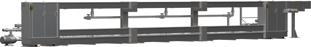 Wanna chłodząca nawrotna 3x12m zimna z własnym obiegiem wody, wymiennikami ciepła.