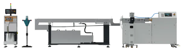Laboratoryjny granulator z wytłaczarką 2x24 mm-1.