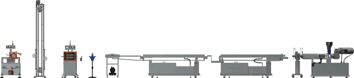 Linia do produkcji filamentu z wytłaczarką fi 45mm-1.