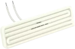 Prostokątny 245x60 mm ceramiczny promiennik podczerwieni z dodatkową pustą przestrzenią izolacyjną
