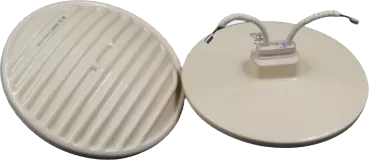 Ceramiczny promiennik podczerwieni płaski biały okrągły