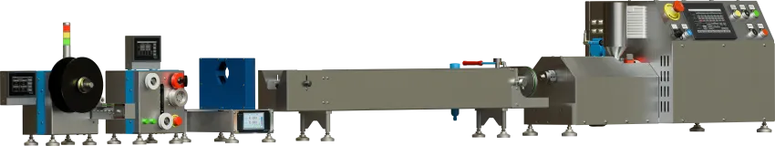 Miniaturowa linia laboratoryjna z wytłaczarką farmaceutyczną LE-1SF1x12mm. Miniaturowa linia laboratoryjna z wytłaczarką farmaceutyczną LE-1SF1x12mm.