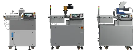 Miniaturowe wytłaczarki dwuślimakowe 2x12mm oraz stożkowe.