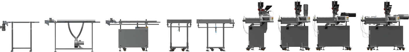 Urządzenia do konfigurowania laboratoryjnych linii do wytwarzania i badań polimer&oacute;w oraz kompozyt&oacute;w w postaci filament&oacute;w oraz innych profili z wytłaczarkami jednoślimakowymi 16-20-25 mm.
