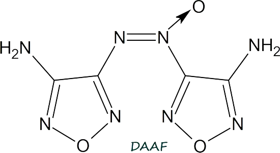 Struktura chemiczna DAAF.