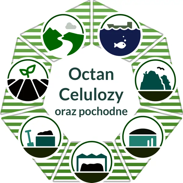 Biodegradowalność  octanu celulozy.