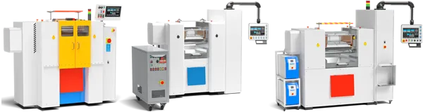 Laboratoryjne walcarki do tworzyw sztucznych i gumy LM 150/320, LM 200/400, LM 250/500. 