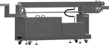  Wanna chłodząca 3m ciepła z własnym obiegiem wody, wymiennikami ciepła, regulowanym przesuwem oraz kalibratorem do filament&oacute;w i żyłek.