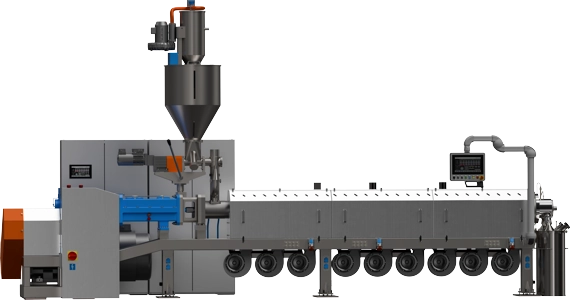 Dwuślimakowa wytłaczarka laboratoryjne 2x92mm.
