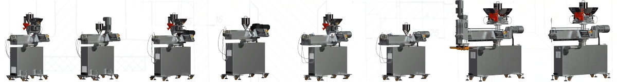 Rysunek 2. Jednoślimakowe wytłaczarki laboratoryjne 20 -32mm.